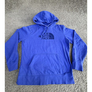 The North Face Blue Pullover Hoodie with Logo